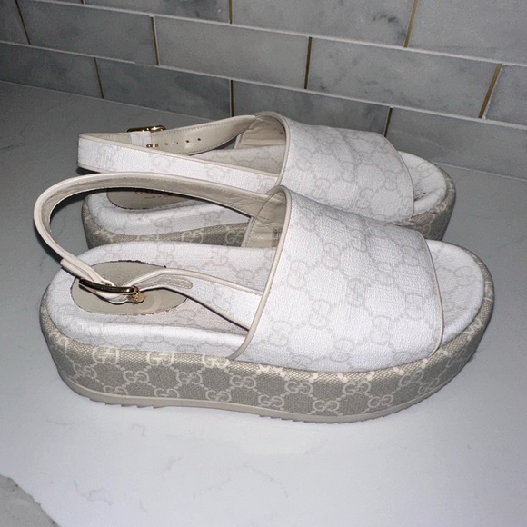 Authentic Gucci Platform Sandals. Size 8. - Picture 1 of 8